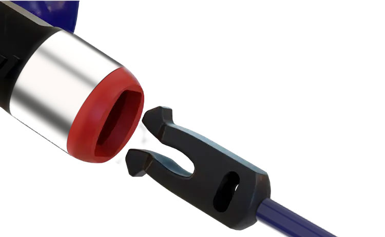 Cordón detectable con clip
