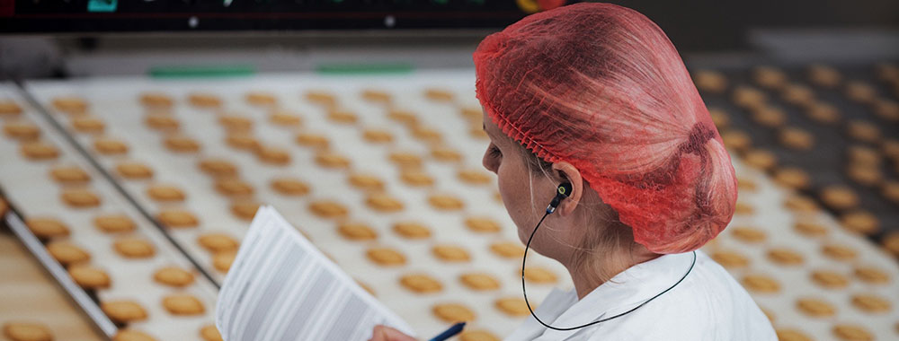 EPI contra el ruido certificado EN 352-2 para la industria alimentaria